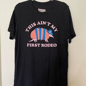 Super fun tee - great for summer concerts and ready for distressing/cropping!